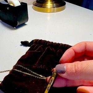 Micheal Kors tortoise shell and gold necklace